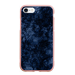 Чехол iPhone 7/8 матовый Темно-синяя текстура камня