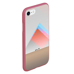 Чехол iPhone 7/8 матовый Пустынный мираж, цвет: 3D-малиновый — фото 2