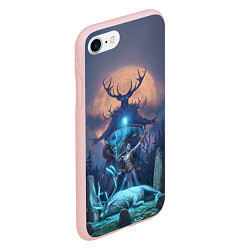 Чехол iPhone 7/8 матовый The Elder Scrolls, цвет: 3D-светло-розовый — фото 2