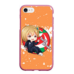 Чехол iPhone 7/8 матовый Yachi Hitoka Haikyu Волейбол Z, цвет: 3D-малиновый