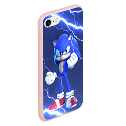 Чехол iPhone 7/8 матовый SONIC СОНИК СИНИЙ ЁЖ Z, цвет: 3D-светло-розовый — фото 2