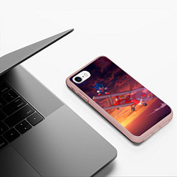 Чехол iPhone 7/8 матовый AMY ROSE SONIC СОНИК Z, цвет: 3D-светло-розовый — фото 2