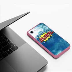 Чехол iPhone 7/8 матовый Не хочу!, цвет: 3D-малиновый — фото 2