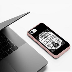 Чехол iPhone 7/8 матовый Bring Me the Horizon Уиджи, цвет: 3D-светло-розовый — фото 2