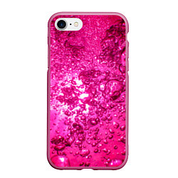 Чехол iPhone 7/8 матовый Розовые Пузырьки
