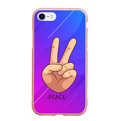 Чехол iPhone 7/8 матовый ВСЕМ МИР PEACE Z