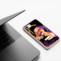 Чехол iPhone 7/8 матовый Drake, цвет: 3D-светло-розовый — фото 2