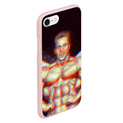 Чехол iPhone 7/8 матовый Gachimuchi GYM, цвет: 3D-светло-розовый — фото 2