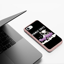 Чехол iPhone 7/8 матовый Deep Purple - Paris 1975, цвет: 3D-светло-розовый — фото 2