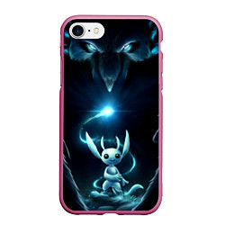 Чехол iPhone 7/8 матовый Ori and the Will of the Wisps Logo спина, цвет: 3D-малиновый