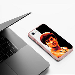 Чехол iPhone 7/8 матовый Jeet Kune Do, цвет: 3D-светло-розовый — фото 2