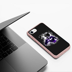 Чехол iPhone 7/8 матовый Джорно Джованна Джо Джо, цвет: 3D-светло-розовый — фото 2