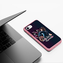 Чехол iPhone 7/8 матовый SQUID GAME ROBLOX 456 ИГРА В КАЛЬМАРА РОБЛОКС 456, цвет: 3D-баблгам — фото 2