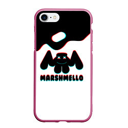 Чехол iPhone 7/8 матовый MARSHMELLO MELT: МАРШМЕЛЛО, цвет: 3D-малиновый