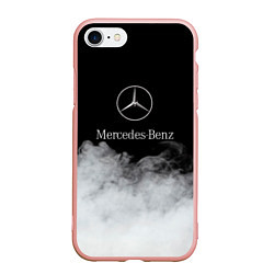 Чехол iPhone 7/8 матовый Mercedes-Benz Облака, цвет: 3D-светло-розовый