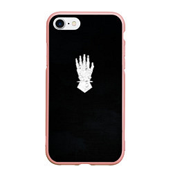 Чехол iPhone 7/8 матовый Железные руки цвета легиона, цвет: 3D-светло-розовый