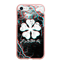 Чехол iPhone 7/8 матовый BLACK CLOVER GLITCHF FLASHES