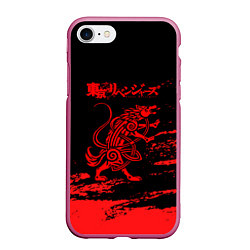 Чехол iPhone 7/8 матовый Токийские мстители: Вальгалла, цвет: 3D-малиновый