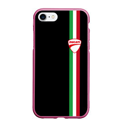 Чехол iPhone 7/8 матовый DUCATI MOTOCYCLE ITALY LINE