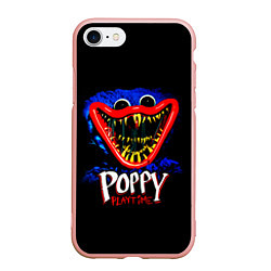 Чехол iPhone 7/8 матовый Poppy Playtime: Huggy, цвет: 3D-светло-розовый
