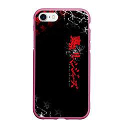 Чехол iPhone 7/8 матовый TOKYO REVENGERS RED STYLE TEAM, цвет: 3D-малиновый