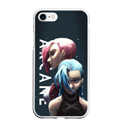 Чехол iPhone 7/8 матовый Vi and Jinx