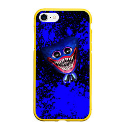Чехол iPhone 7/8 матовый Huggy Wuggy: Blue Rage, цвет: 3D-желтый