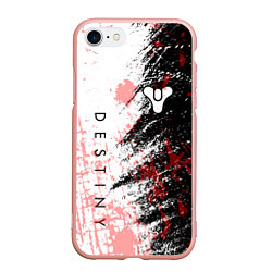 Чехол iPhone 7/8 матовый Destiny Кровавые пятна, цвет: 3D-светло-розовый
