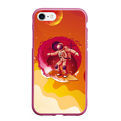 Чехол iPhone 7/8 матовый Космический скейтборд
