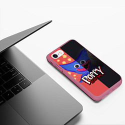 Чехол iPhone 7/8 матовый POPPY PLAYTIME: TWO SIDES, цвет: 3D-малиновый — фото 2