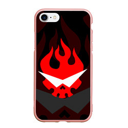 Чехол iPhone 7/8 матовый GURREN LAGANN LOGO SYMBOL, цвет: 3D-светло-розовый