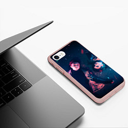 Чехол iPhone 7/8 матовый Гонфлад кубик льда, цвет: 3D-светло-розовый — фото 2