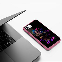Чехол iPhone 7/8 матовый My enemy, цвет: 3D-малиновый — фото 2