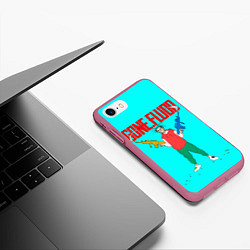 Чехол iPhone 7/8 матовый GONE Fludd whith gun, цвет: 3D-малиновый — фото 2