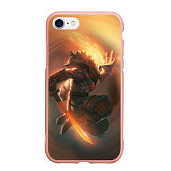 Чехол iPhone 7/8 матовый DOTA 2 ДЖАГЕРНАУТ, цвет: 3D-светло-розовый