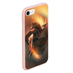 Чехол iPhone 7/8 матовый DOTA 2 ДЖАГЕРНАУТ, цвет: 3D-светло-розовый — фото 2