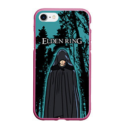 Чехол iPhone 7/8 матовый Elden Ring Кольцо Элдена, цвет: 3D-малиновый