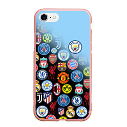 Чехол iPhone 7/8 матовый МАНЧЕСТЕР СИТИ MANCHESTER CITY