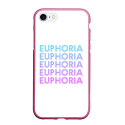 Чехол iPhone 7/8 матовый Эйфория Euphoria, цвет: 3D-малиновый