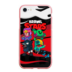 Чехол iPhone 7/8 матовый Бойцы Brawl Stars, цвет: 3D-баблгам