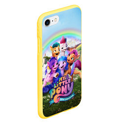 Чехол iPhone 7/8 матовый My Little Pony: A New Generation, цвет: 3D-желтый — фото 2