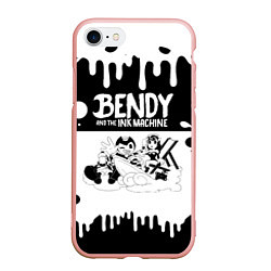 Чехол iPhone 7/8 матовый БЕНДИ И АЛИСА BENDY AND THE INK MACHINE