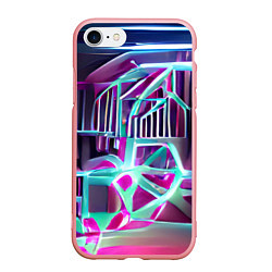 Чехол iPhone 7/8 матовый Неоновая трубка, цвет: 3D-баблгам