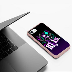 Чехол iPhone 7/8 матовый Шигео и Ямочки - Моб Психо 100, цвет: 3D-светло-розовый — фото 2