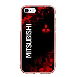 Чехол iPhone 7/8 матовый MITSUBISHIC MILITARY GEOMETRY RED