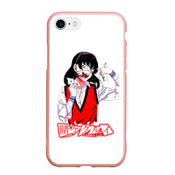 Чехол iPhone 7/8 матовый Ikishima Midari - Kakegurui, цвет: 3D-светло-розовый