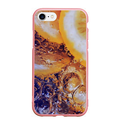 Чехол iPhone 7/8 матовый Макро-Апельсинка, цвет: 3D-баблгам
