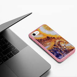 Чехол iPhone 7/8 матовый Макро-Апельсинка, цвет: 3D-баблгам — фото 2