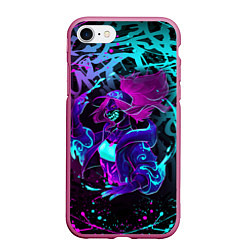 Чехол iPhone 7/8 матовый KDA NEON GRAFFITI LEAGUE OF LEGENDS