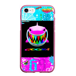 Чехол iPhone 7/8 матовый 6IX9INE GOOBA TEKASHI 69, цвет: 3D-малиновый